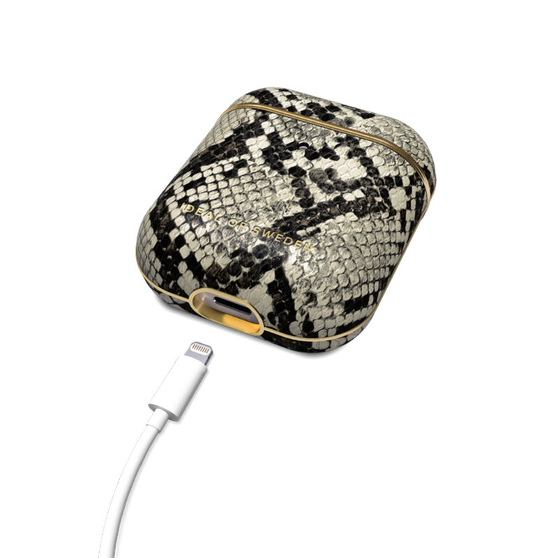 Husa Apple Airpods iDeal of Sweden Din Piele Sintetica Premium - Desert Python
