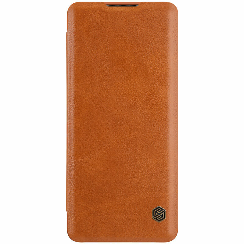 Husa OnePlus 8 Nillkin QIN Leather, maro