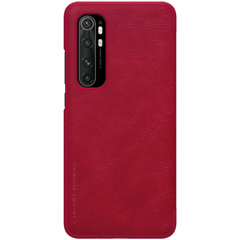 Husa Xiaomi Redmi Note 9S Nillkin QIN Leather, rosu