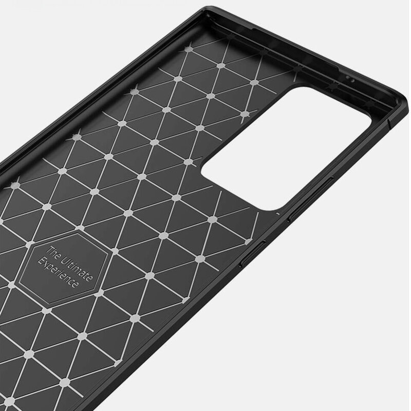 Husa Samsung Galaxy Note 20 Techsuit Carbon Silicone, albastru