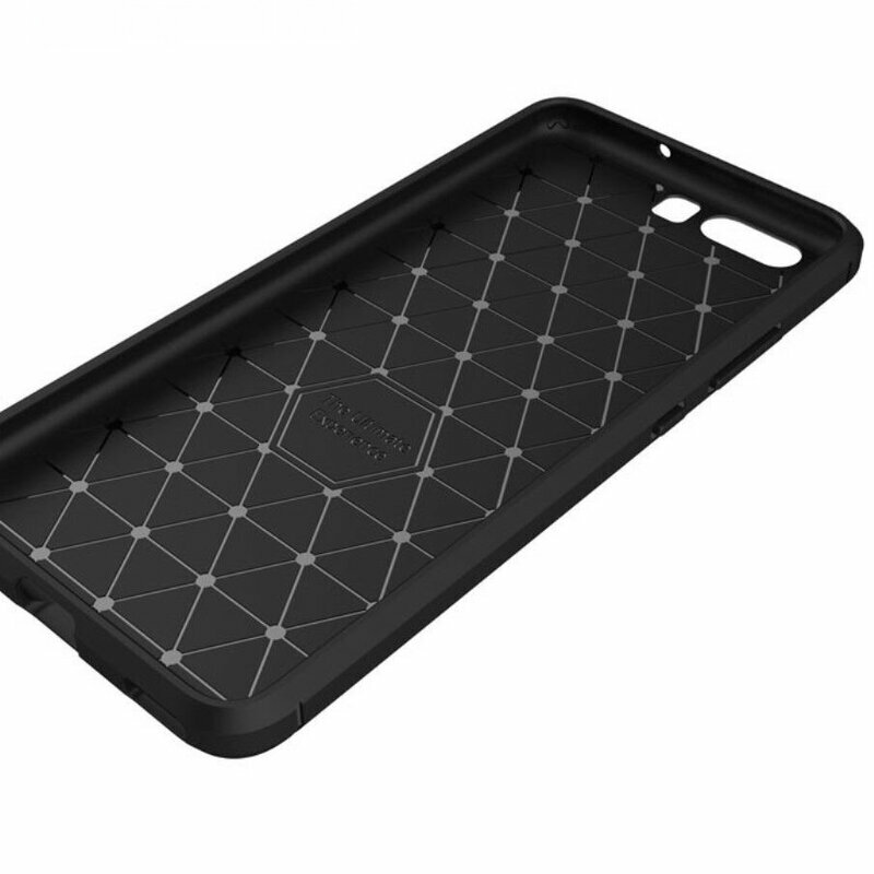 Husa Huawei P10 Plus Techsuit Carbon Silicone, negru