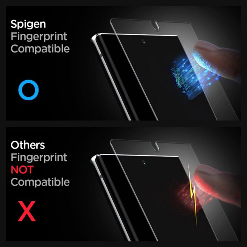 Folie Sticla Samsung Galaxy Note 20 5G Spigen GLAS.tR Platinum UV Light - Clear