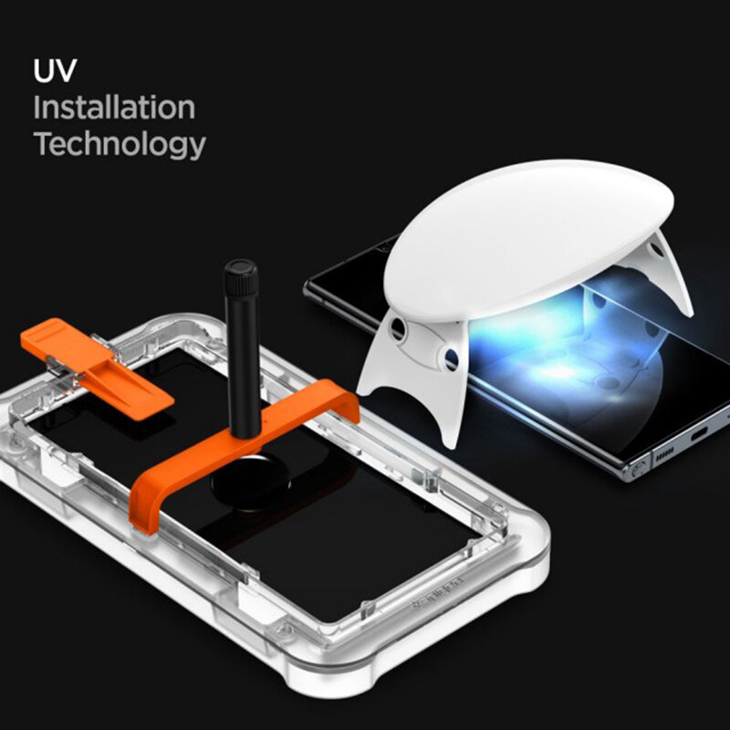 Folie Sticla Samsung Galaxy Note 20 5G Spigen GLAS.tR Platinum UV Light - Clear