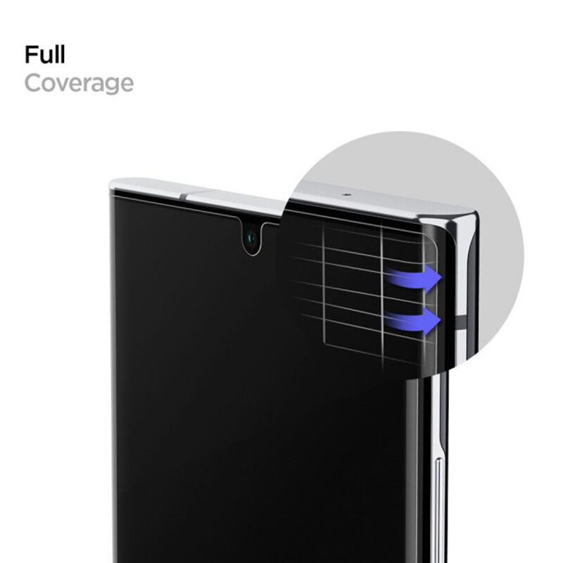 Folie Sticla Samsung Galaxy Note 20 5G Spigen GLAS.tR Platinum UV Light - Clear