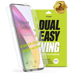 [Pachet 2x] Folie OnePlus 8 Ringke Dual Easy Wing Self Dust Removal - Clear