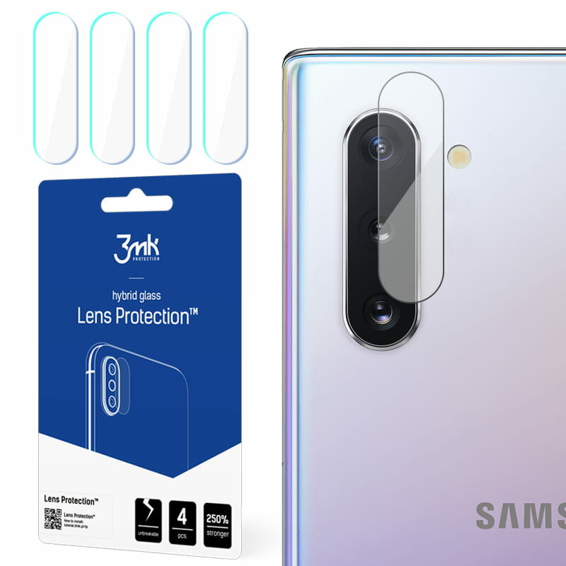 [Pachet 4x] Sticla flexibila camera Samsung Galaxy Note 10 3MK- Clear