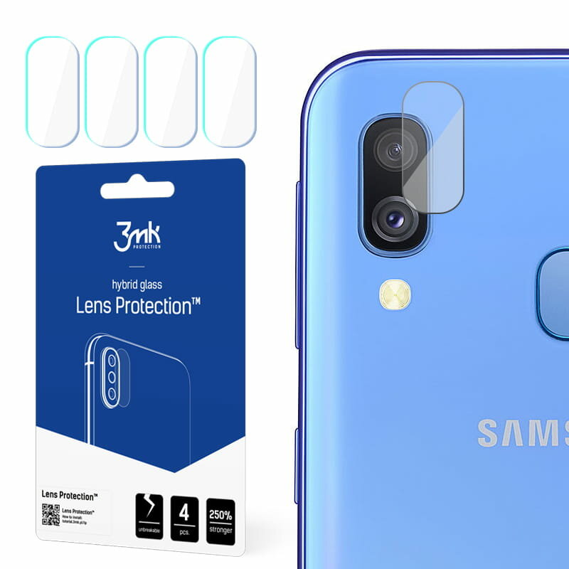 [Pachet 4x] Sticla flexibila camera Samsung Galaxy A40 3MK Lens - Clear