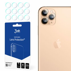 [Pachet 4x] Sticla flexibila camera iPhone 11 Pro 3MK- Clear