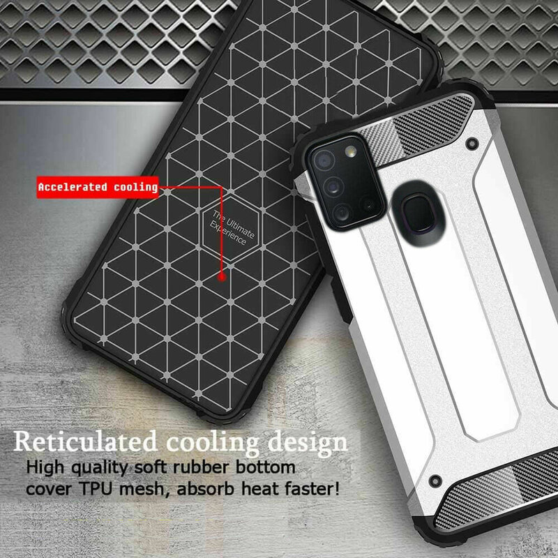 Husa Samsung Galaxy A21s Techsuit Hybrid Armor, negru