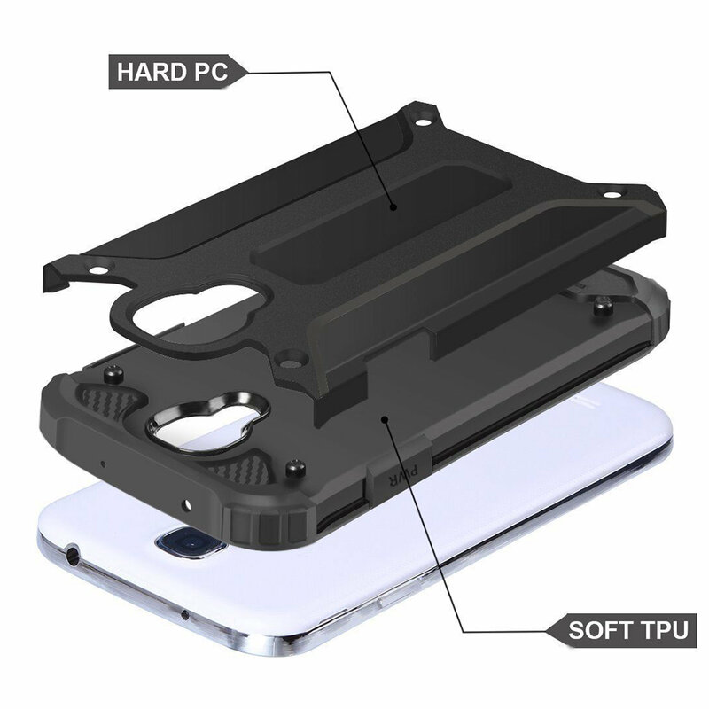 Husa Samsung Galaxy S4 i9500 Techsuit Hybrid Armor, negru