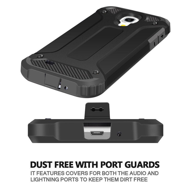 Husa Samsung Galaxy S4 i9500 Techsuit Hybrid Armor, negru