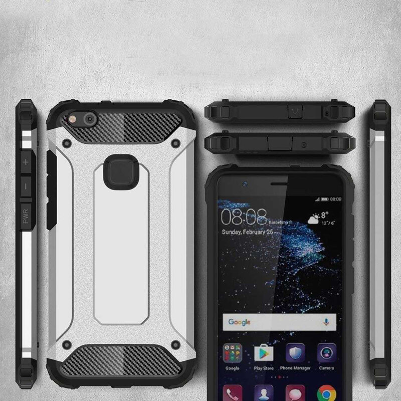 Husa Huawei P10 Lite Techsuit Hybrid Armor, negru
