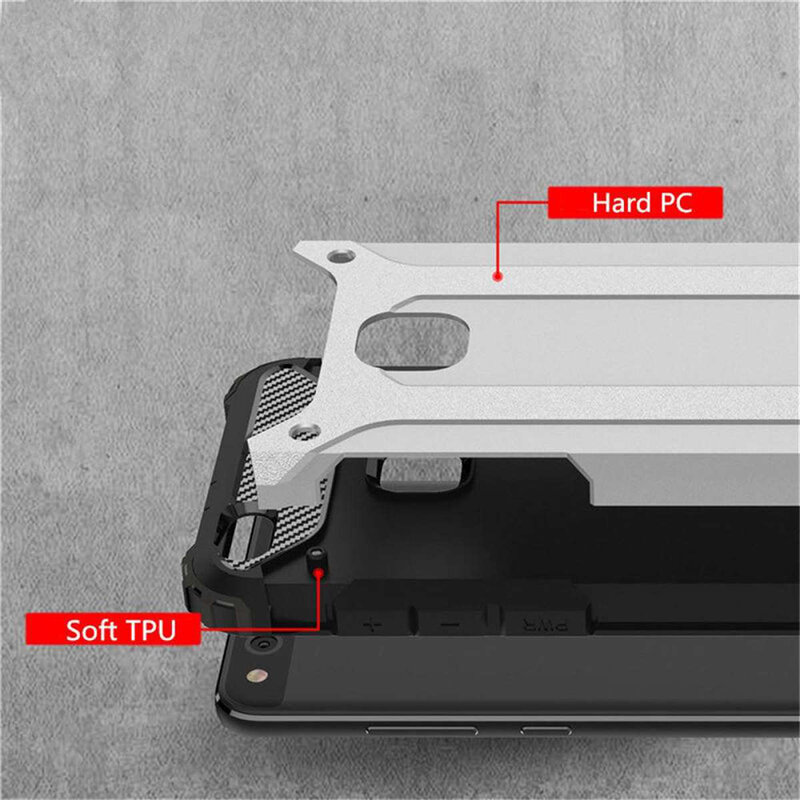 Husa Huawei P10 Lite Techsuit Hybrid Armor, negru