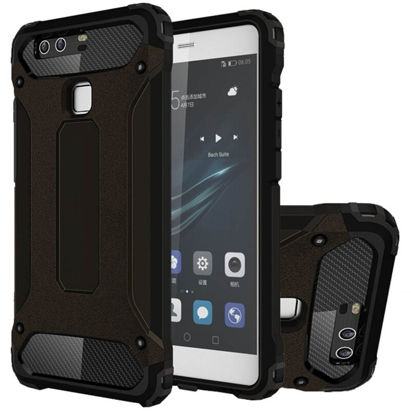 Husa Huawei P9 Plus Techsuit Hybrid Armor, negru