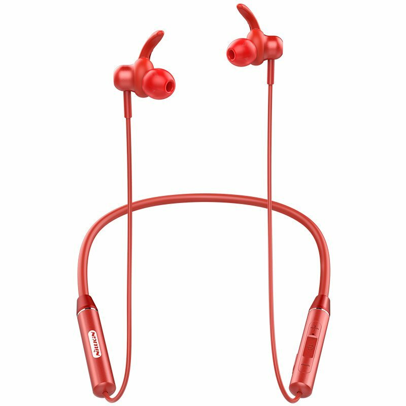 Casti In-Ear Nillkin Soulmate E4 Wireless Cu Bluetooth Si Suport Pentru Gat - Rosu