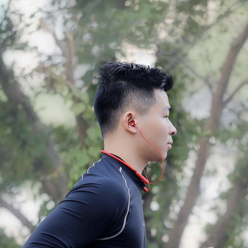 Casti In-Ear Nillkin Soulmate E4 Wireless Cu Bluetooth Si Suport Pentru Gat - Rosu