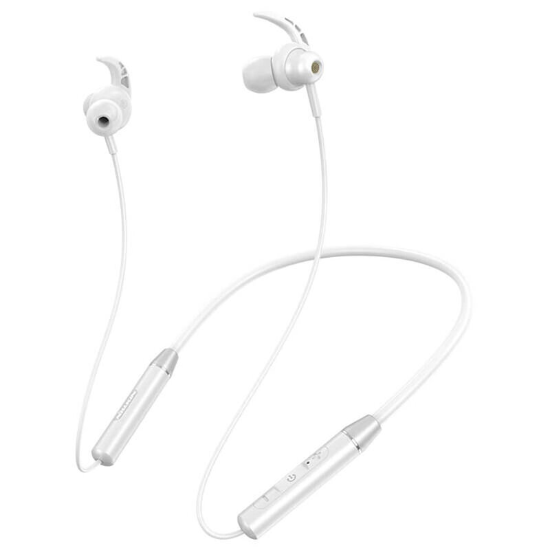 Casti In-Ear Nillkin Soulmate E4 Wireless Cu Bluetooth Si Suport Pentru Gat - Alb