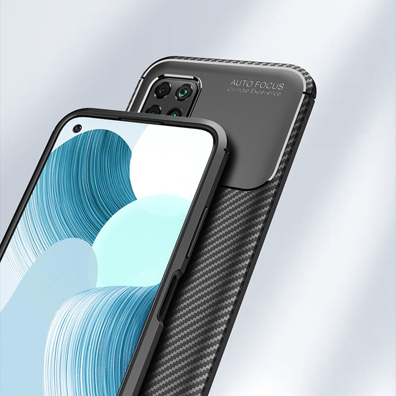 Husa Huawei P40 Lite Carbon Fiber Skin - Negru