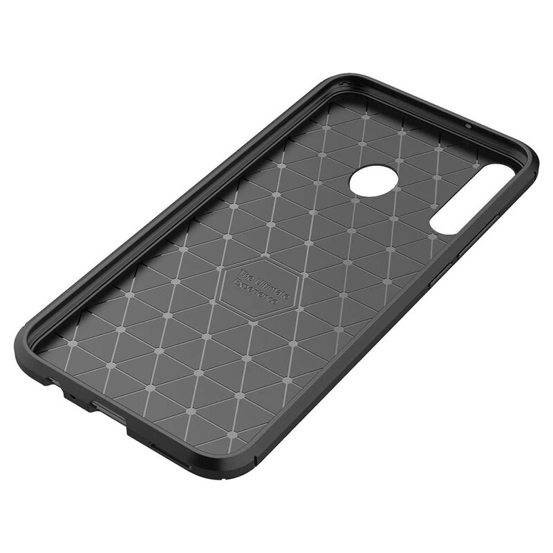 Husa Huawei P40 Lite E Carbon Fiber Skin - Albastru