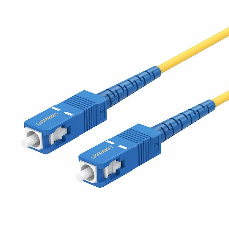 Cablu fibra optica Internet Ugreen, Mufa SC single mode, 3m, galben, 70664 