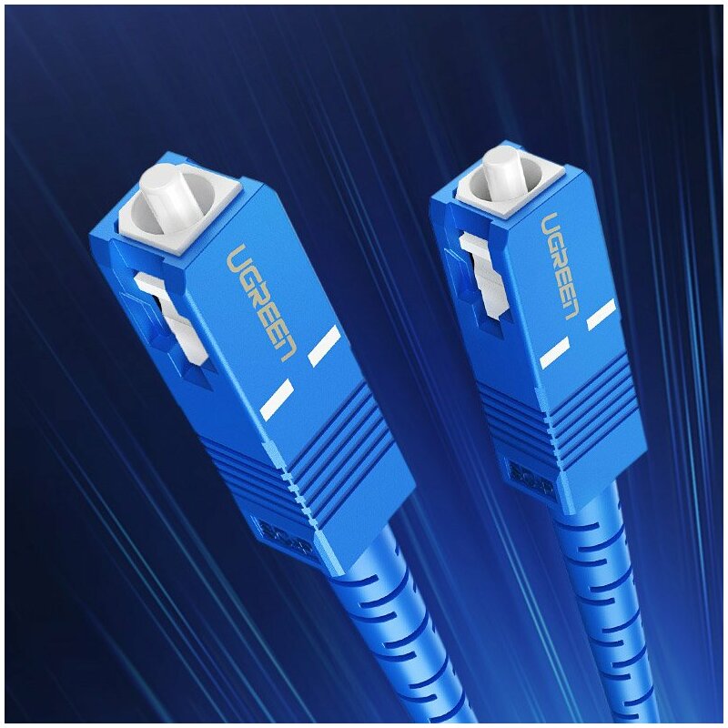 Cablu fibra optica Internet Ugreen, Mufa SC single mode, 3m, galben, 70664 