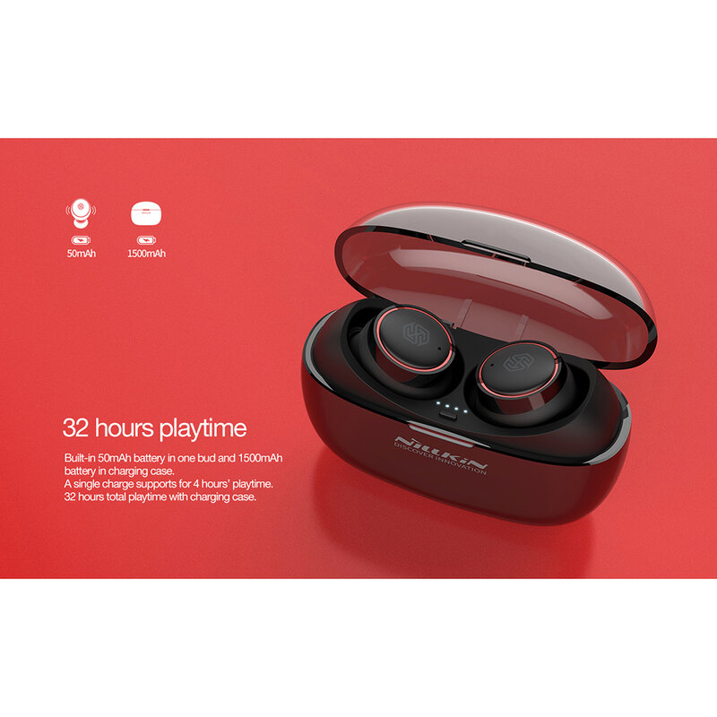 Casti In-Ear Nillkin Liberty Pro True Wireless Cu Statie De Incarcare - Auriu