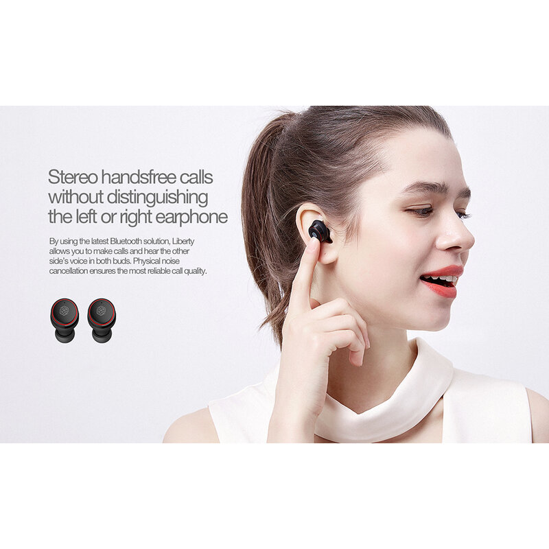 Casti In-Ear Nillkin Liberty Pro True Wireless Cu Statie De Incarcare - Auriu