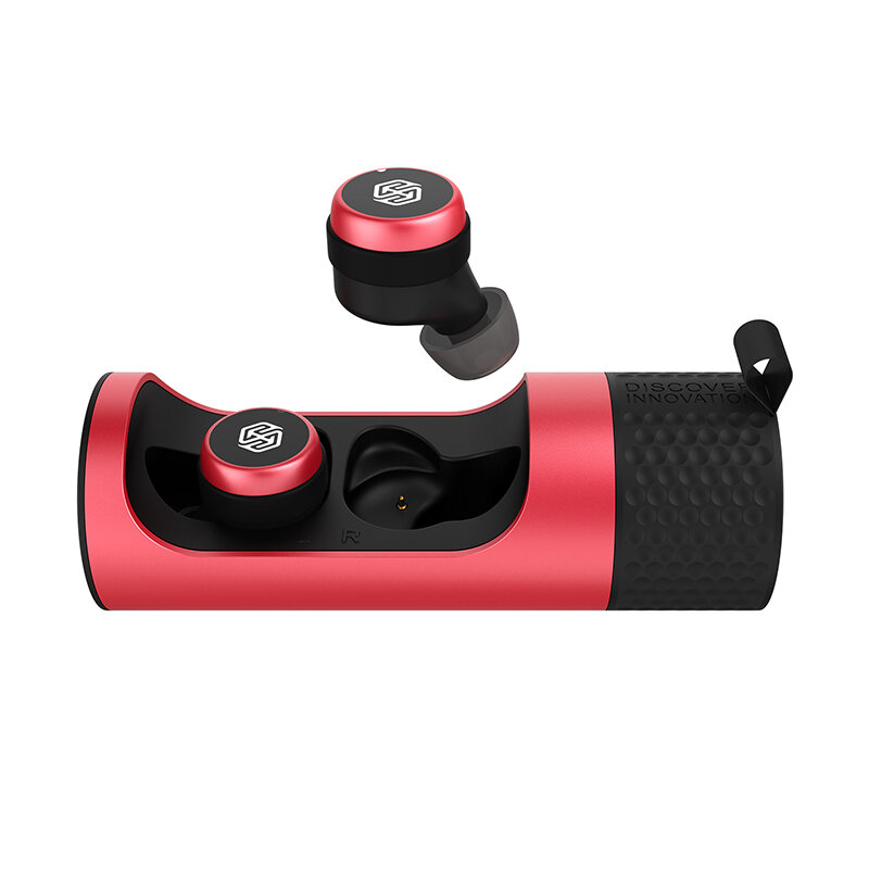 Casti In-Ear Nillkin Go TW004 True Wireless Cu Statie De Incarcare - Rosu