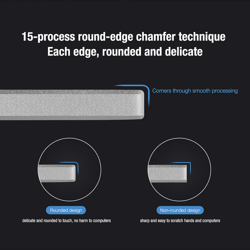 Suport Laptop Nillkin FlexDesk Ajustabil Universal Din Aluminiu Si Silicon - Argintiu