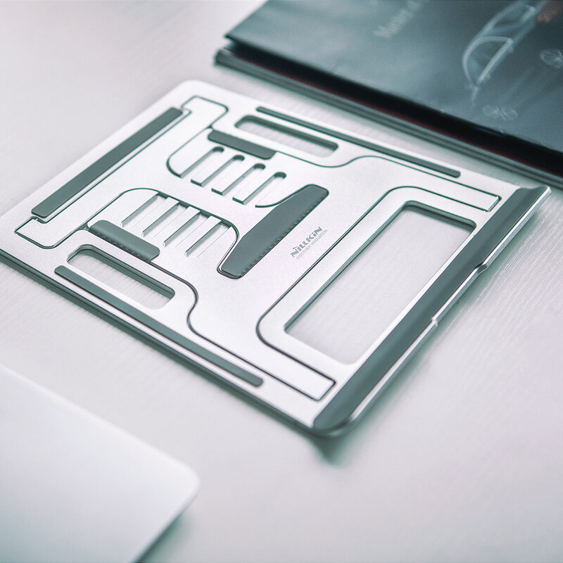Suport Laptop Nillkin FlexDesk Ajustabil Universal Din Aluminiu Si Silicon - Argintiu