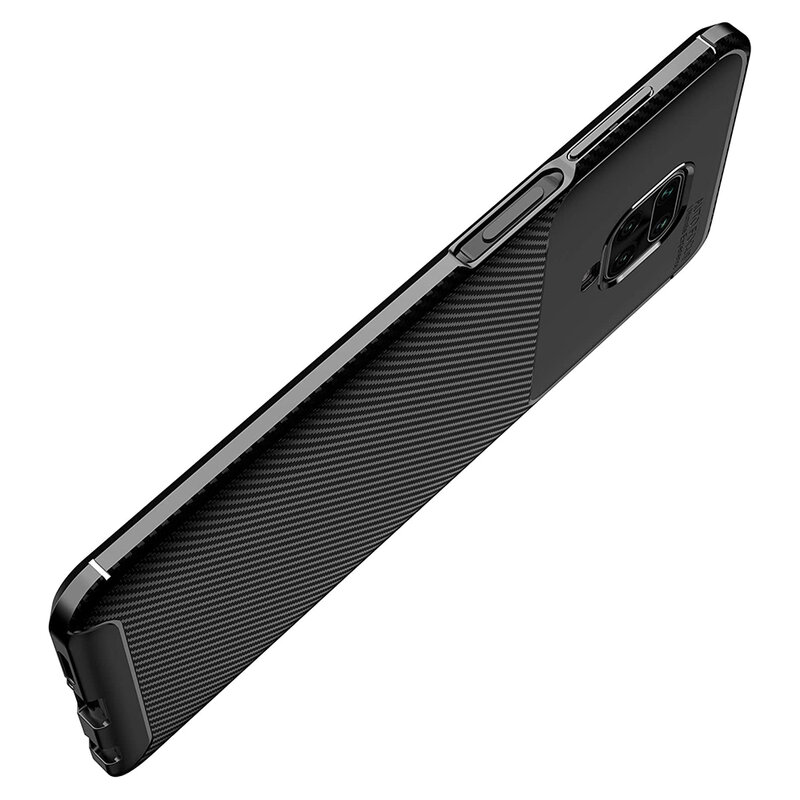 Husa Xiaomi Redmi Note 9 Pro Carbon Fiber Skin - Albastru