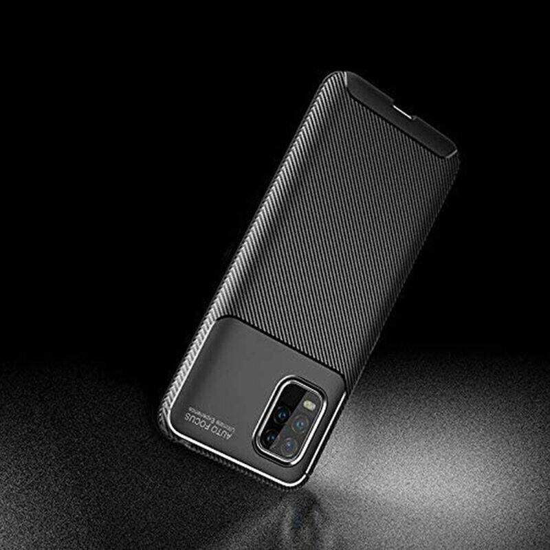 Husa Xiaomi Mi 10 Lite Carbon Fiber Skin - Negru