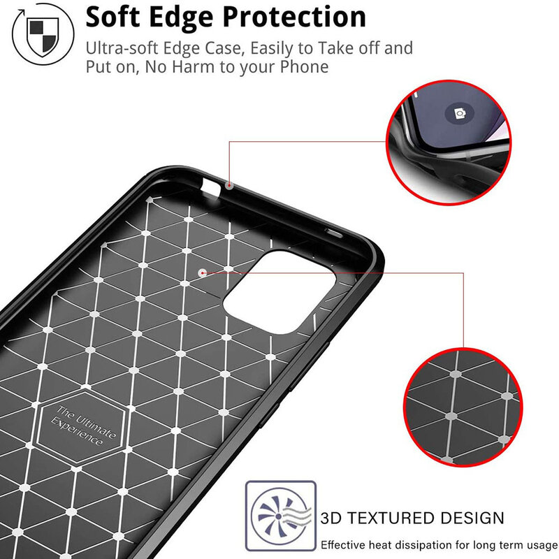 Husa Xiaomi Mi 10 Lite Carbon Fiber Skin - Negru