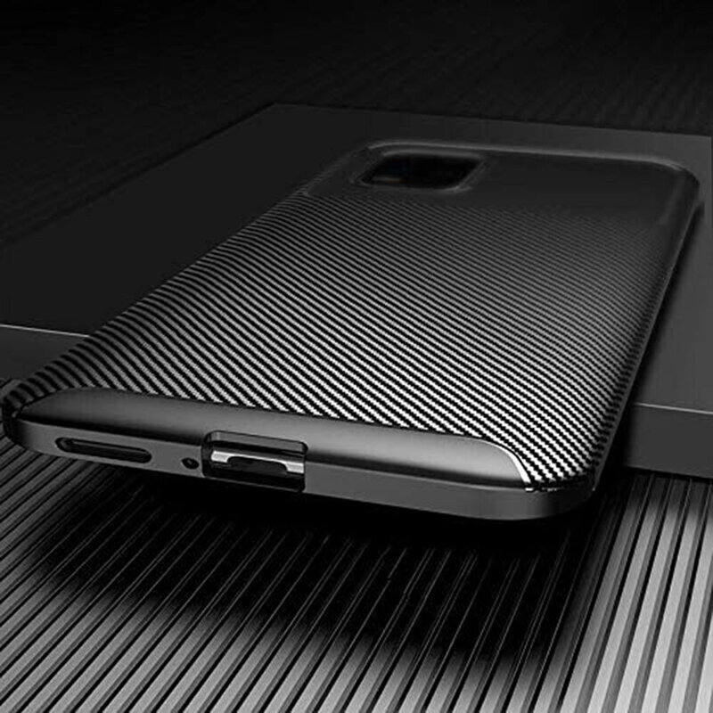 Husa Xiaomi Mi 10 Lite Carbon Fiber Skin - Albastru