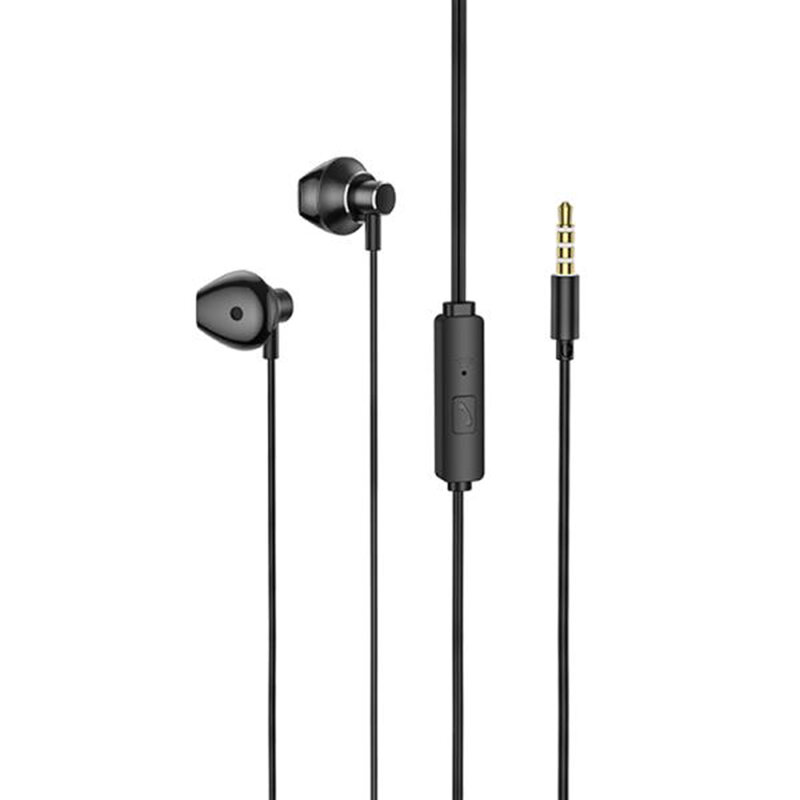 Casti In-Ear Hoco M75 Belle Cu Fir Si Microfon Universale 3.5mm - Negru