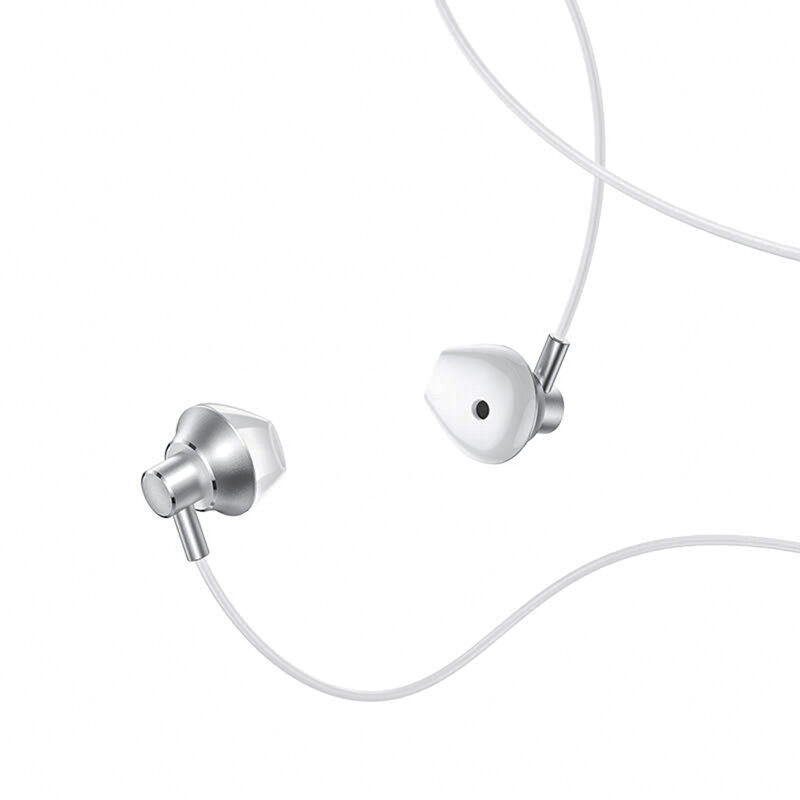 Casti In-Ear Hoco M75 Belle Cu Fir Si Microfon Universale 3.5mm - Argintiu