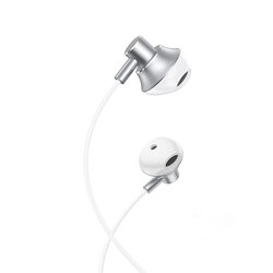 Casti In-Ear Hoco M75 Belle Cu Fir Si Microfon Universale 3.5mm - Argintiu
