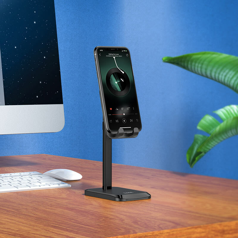 Suport Birou Hoco PH27 Telescopic Pentru Telefon Din Aluminiu - Alb