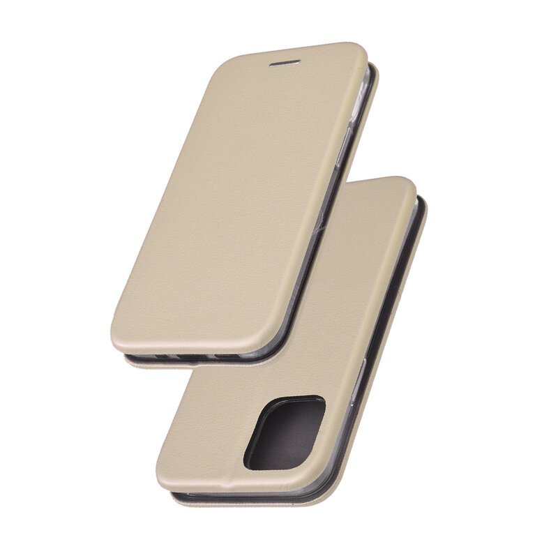 Husa iPhone 12 mini Flip Magnet Book Type - Gold