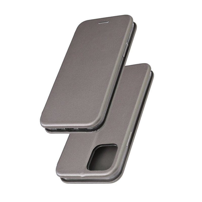 Husa iPhone 12 Pro Flip Magnet Book Type - Grey