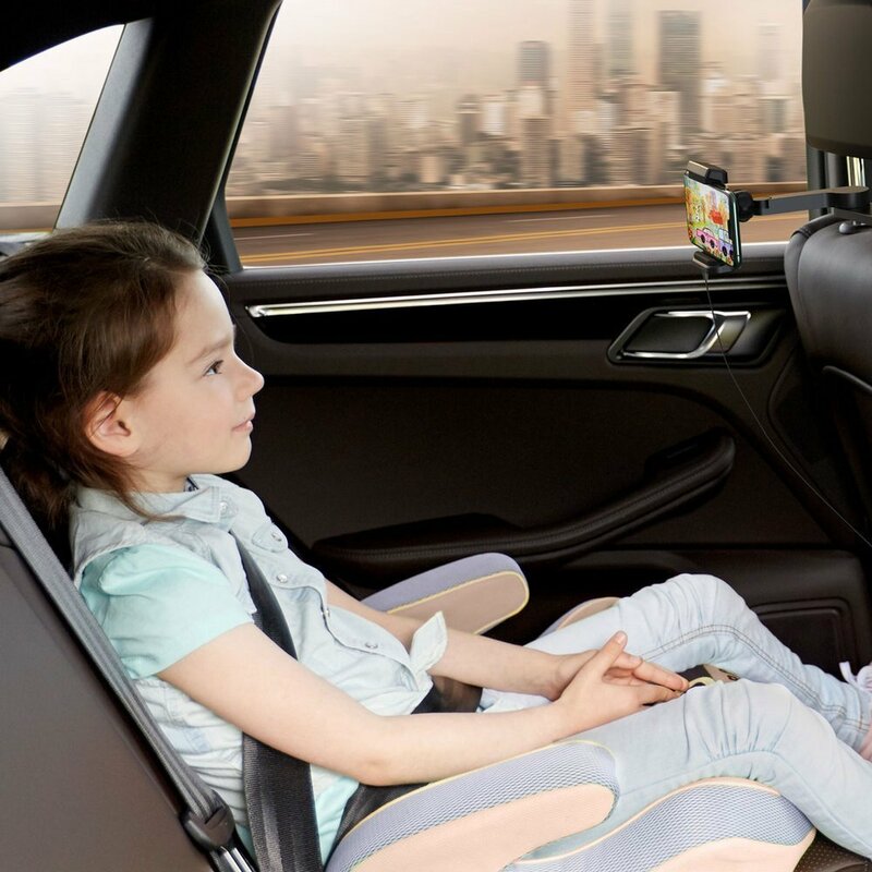 Suport Auto Cu Incarcare Wireless Telefon Baseus Cu Prindere Pe Tetiera 15W - WXHZ-01 - Negru