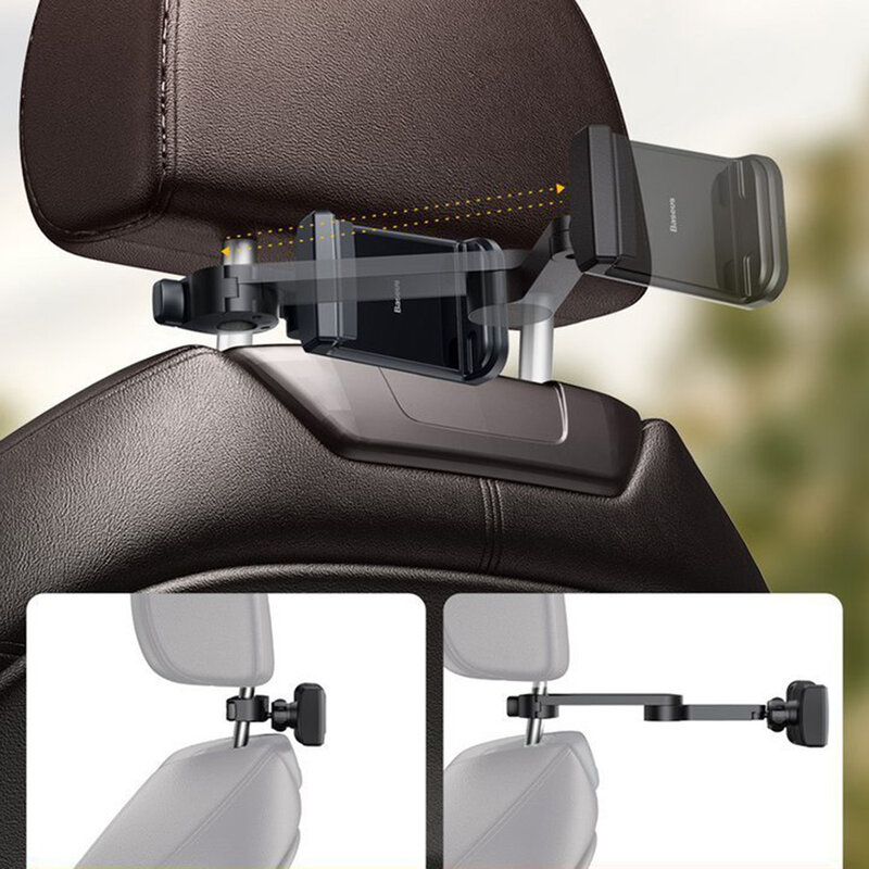 Suport Auto Cu Incarcare Wireless Telefon Baseus Cu Prindere Pe Tetiera 15W - WXHZ-01 - Negru