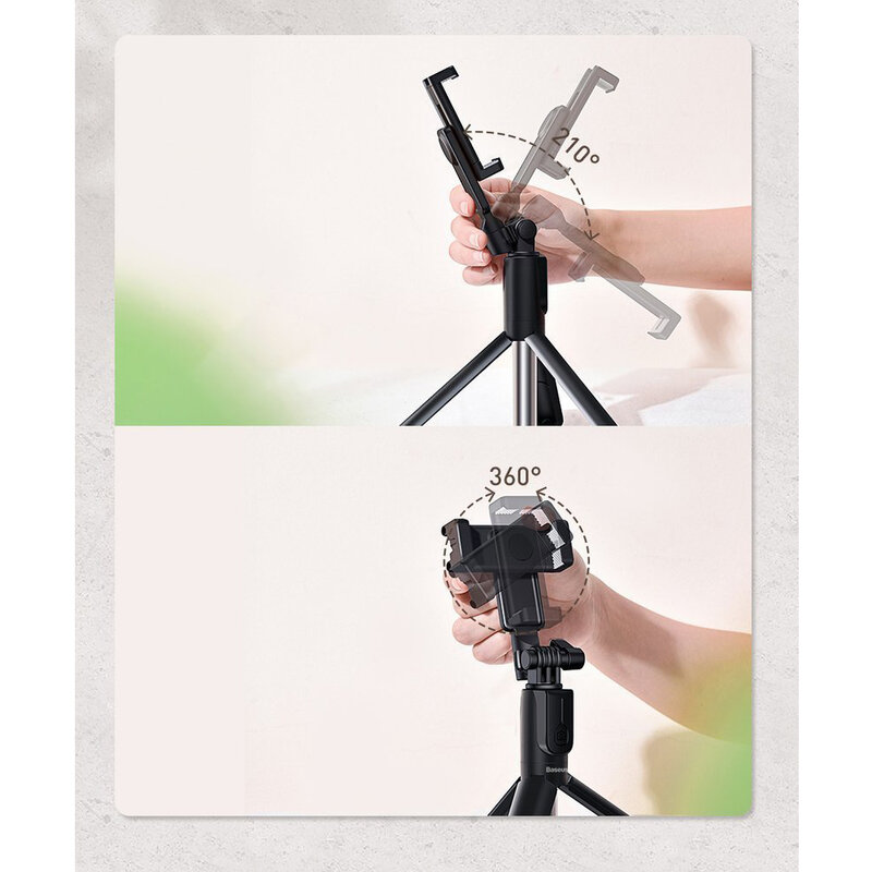 Suport Selfie Stick Baseus Lovely Bluetooth Tripod Telescopic Cu Telecomanda – SUDYZP-F04 – Roz