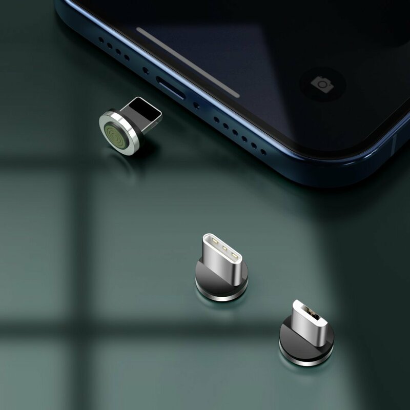 Cablu De Date Baseus Zinc Magnetic 3in1 USB / Lightning / Type C / Micro-USB 3A - 1m - CA1T3-A02 - Alb