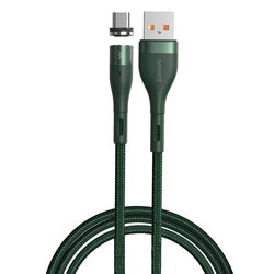Cablu De Date Baseus Zinc Magnetic USB / Micro-USB 3A - 1m - CAMXC-K06 - Verde