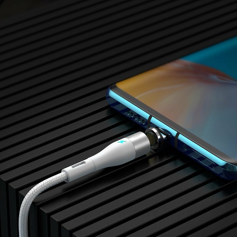 Cablu De Date Magnetic Cu Incarcare Rapida Type-C Baseus 5A 1m - CATXC-N02 - Alb