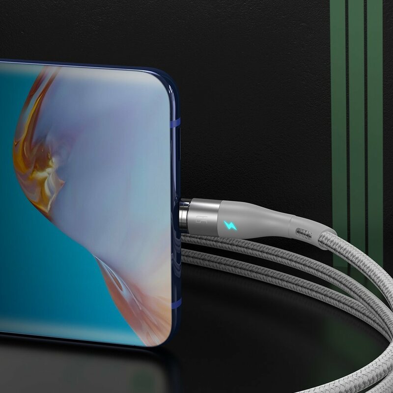 Cablu De Date Magnetic Cu Incarcare Rapida Type-C Baseus 5A 1m - CATXC-N02 - Alb