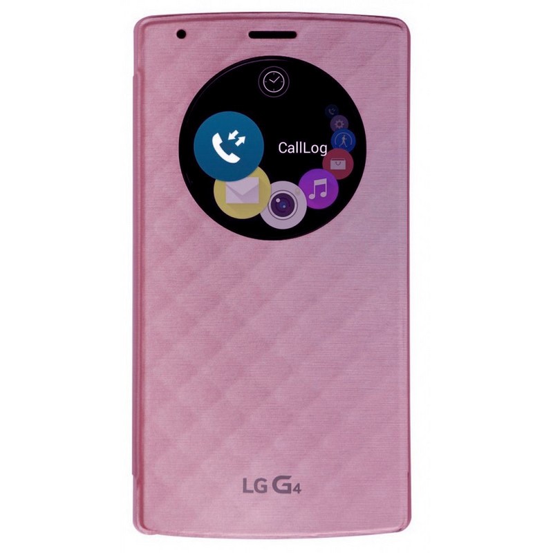 Husa Originala LG G4 H815 Quick Circle Cover Roz