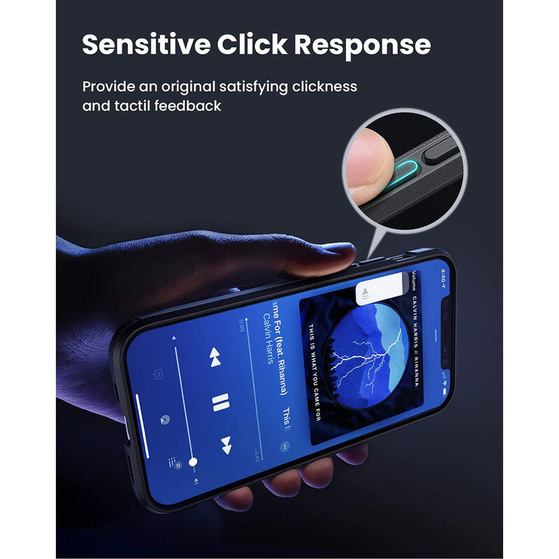 Husa iPhone 12 Pro Max Carbon Fiber Skin - Albastru