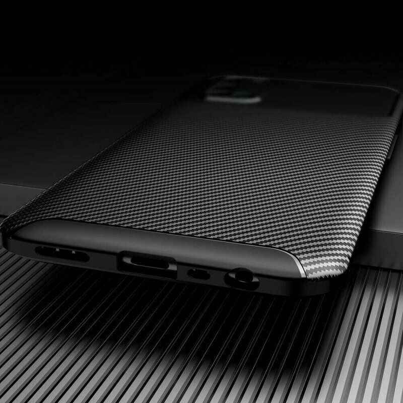 Husa Oppo A72 4G Carbon Fiber Skin - Negru